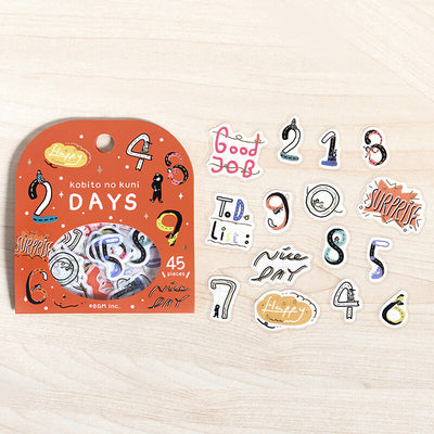 BGM Kobito No Kuni Gold Foil Sticker Flakes - Days BS-FG156