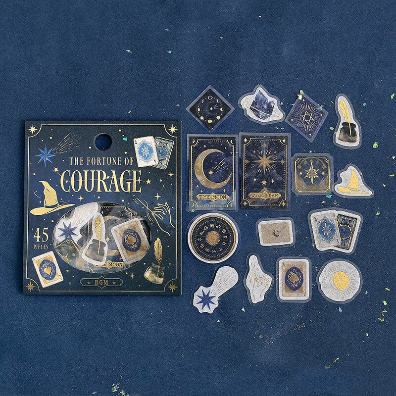 BGM Fortune Gold Foil Sticker Flakes - Courage BS-FG164