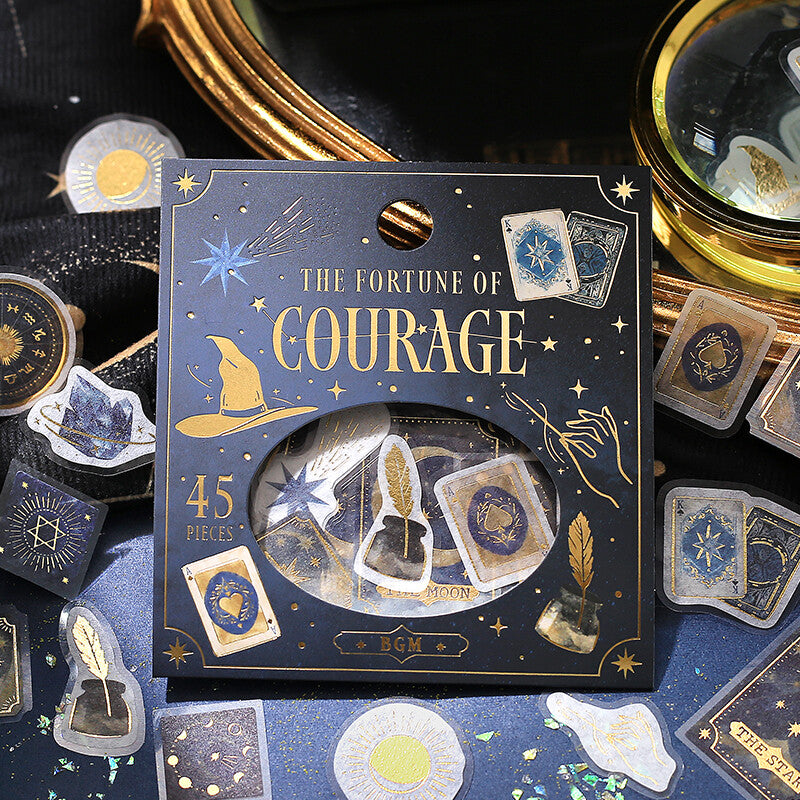 BGM Fortune Gold Foil Sticker Flakes - Courage BS-FG164