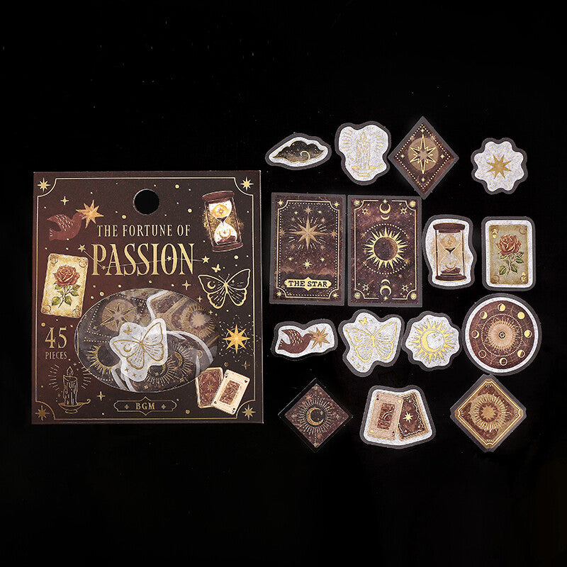 BGM Fortune Gold Foil Sticker Flakes - Passion BS-FG165