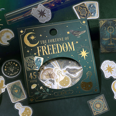 BGM Fortune Gold Foil Sticker Flakes - Freedom BS-FG166