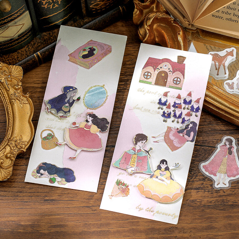 BGM Fairy Tale Gold Foil Sticker Flakes - Snow White BS-FG183