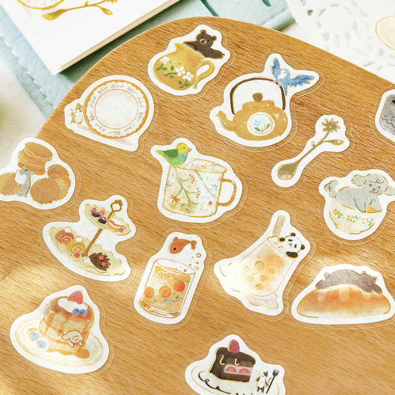 BGM Afternoon Tea Gold Foil Sticker Flakes - Let&