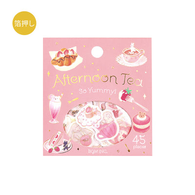 BGM Afternoon Tea Gold Foil Sticker Flakes - So Yummy BS-FG187