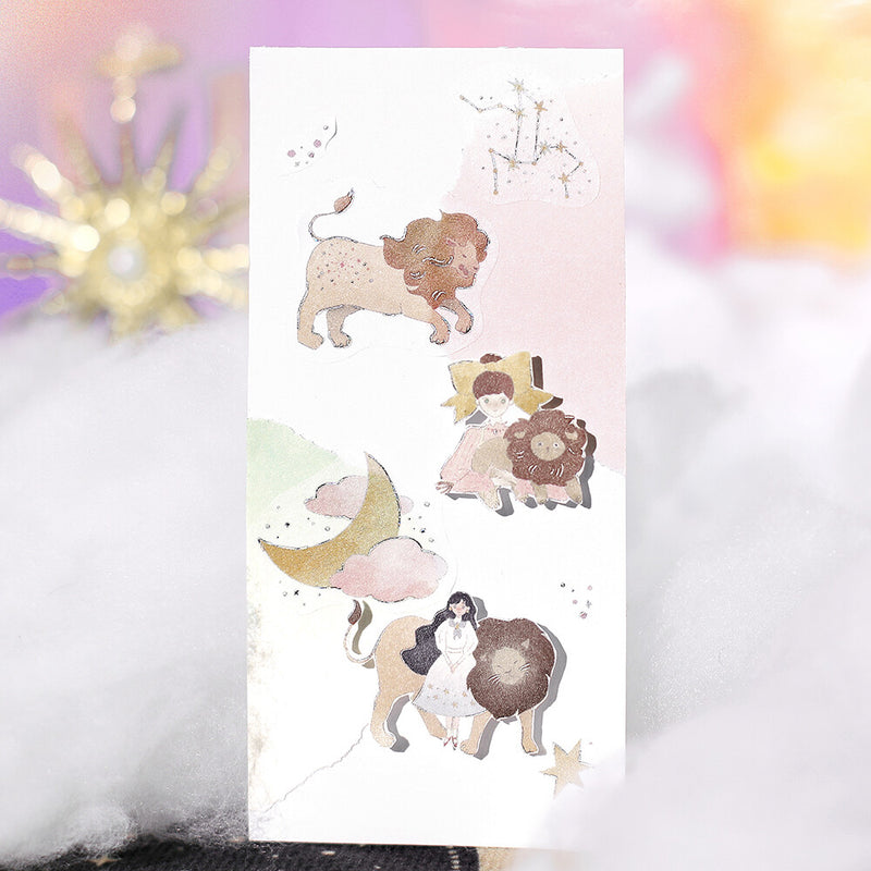 BGM Constellation Girls Holographic Foil Sticker Flakes - Leo, Virgo and Libra