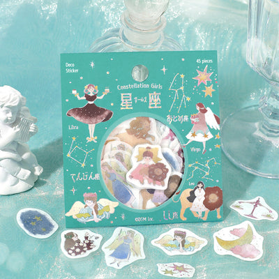 BGM Constellation Girls Holographic Foil Sticker Flakes - Leo, Virgo and Libra