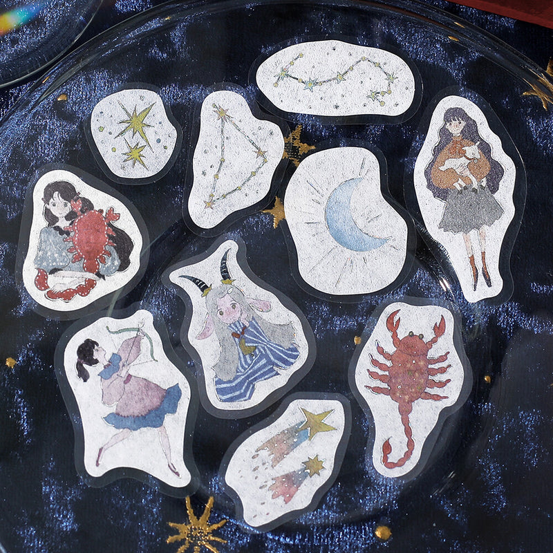 BGM Constellation Girls Holographic Foil Sticker Flakes - Scorpio, Sagittarius and Capricorn BS-FG191