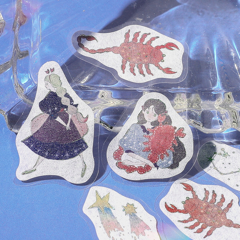 BGM Constellation Girls Holographic Foil Sticker Flakes - Scorpio, Sagittarius and Capricorn