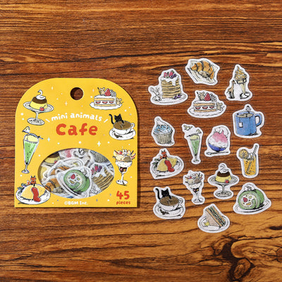 BGM Mini Animals Holographic Foil Sticker Flakes - Cafe BS-FG211