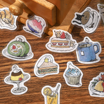 BGM Mini Animals Holographic Foil Sticker Flakes - Cafe BS-FG211