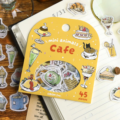 BGM Mini Animals Holographic Foil Sticker Flakes - Cafe BS-FG211