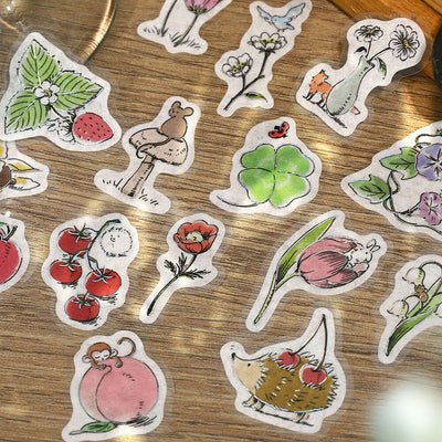 BGM Mini Animals Holographic Foil Sticker Flakes - Botanical BS-FG212