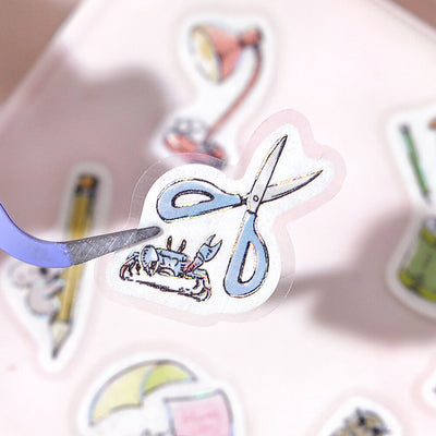 BGM Mini Animals Holographic Foil Sticker Flakes - Stationery BS-FG213