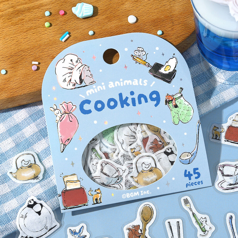 BGM Mini Animals Holographic Foil Sticker Flakes - Cooking BS-FG214