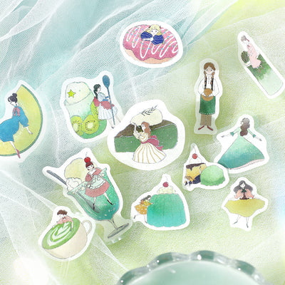 BGM Girl and Cafe Holographic Foil Sticker Flakes - Melon Cream BS-FG218