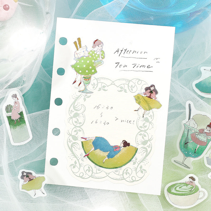BGM Girl and Cafe Holographic Foil Sticker Flakes - Melon Cream BS-FG218
