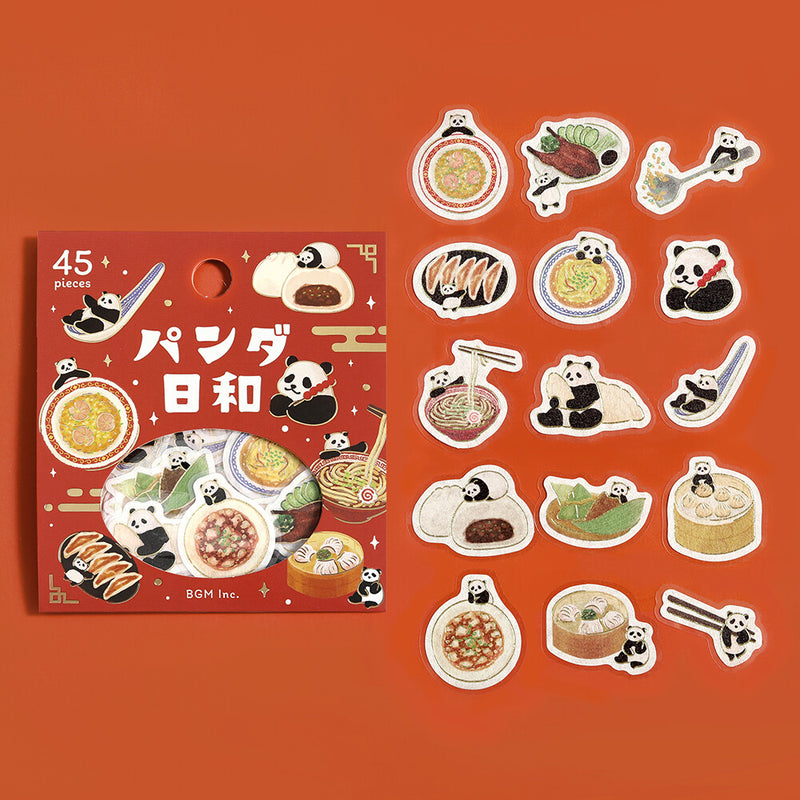 BGM Daily Life of a Panda Gold Foil Sticker Flakes - Cooking BS-FG229