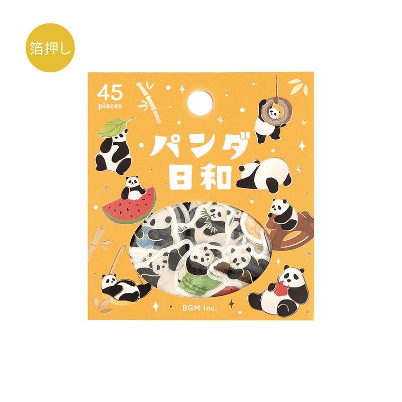 BGM Daily Life of a Panda Gold Foil Sticker Flakes - Everyday Life BS-FG232