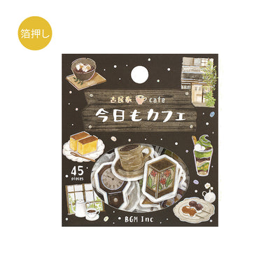 BGM Today's Cafe Holographic Foil Sticker Flakes - Old-style cafe BS-FG238