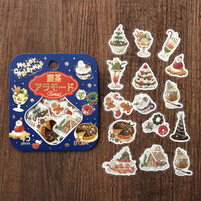 BGM Cafe a la Mode Gold Foil Sticker Flakes - Christmas Limited Edition BS-FGLC013