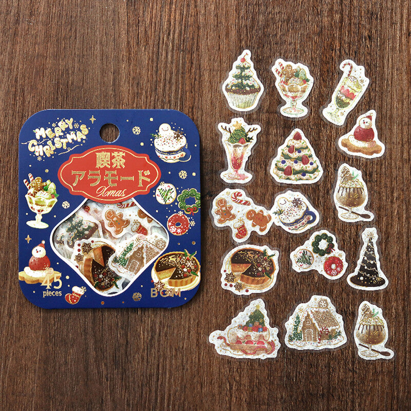 BGM Cafe a la Mode Gold Foil Sticker Flakes - Christmas Limited Edition BS-FGLC013