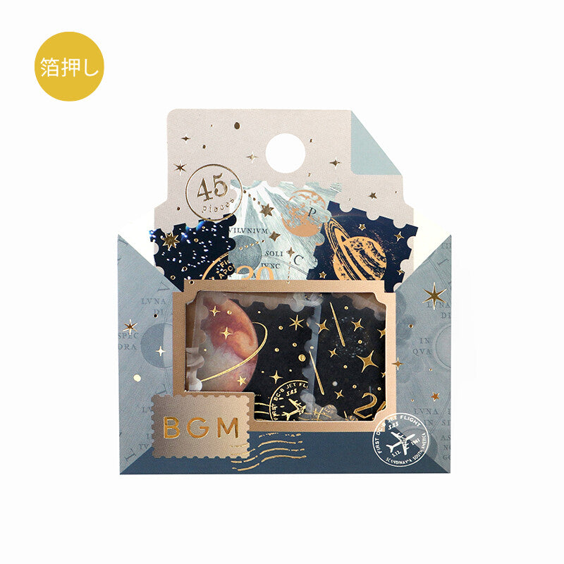 BGM Post Office Gold Foil Sticker Flakes - Astronomy BS-FGS019
