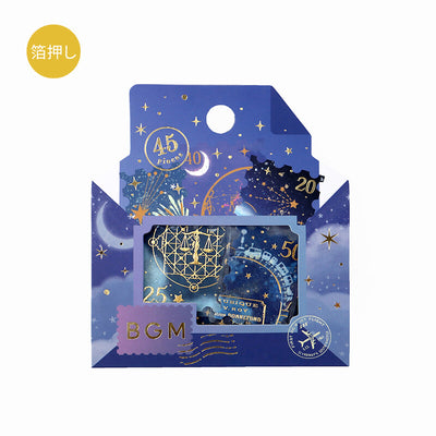 BGM Post Office Gold Foil Sticker Flakes - Meteor BS-FGS020