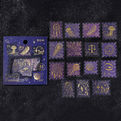 BGM Post Office Gold Foil Sticker Flakes - The Fantasy BS-FGS023
