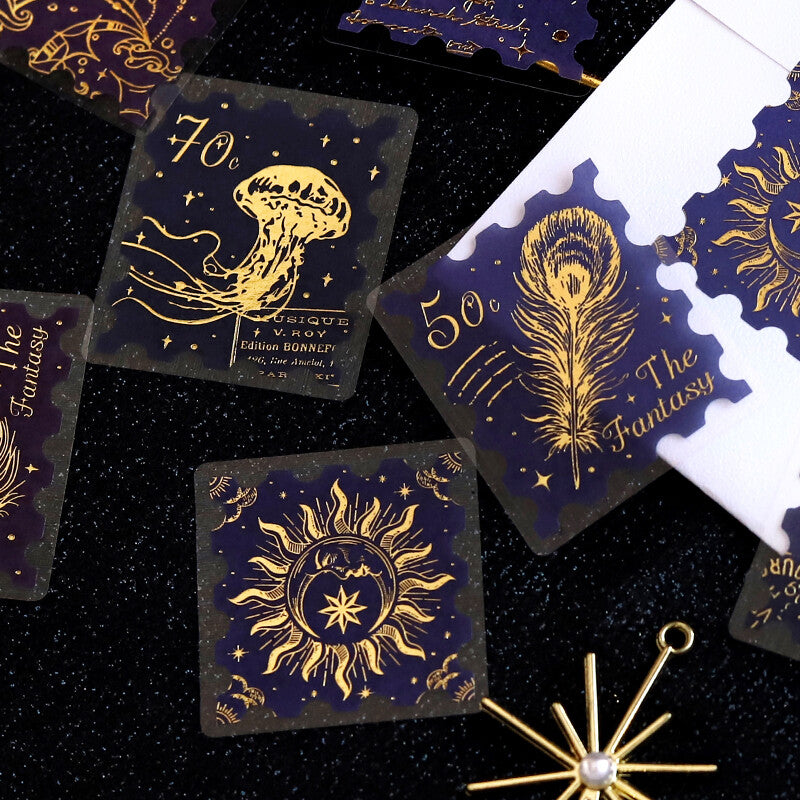 BGM Post Office Gold Foil Sticker Flakes - The Fantasy BS-FGS023