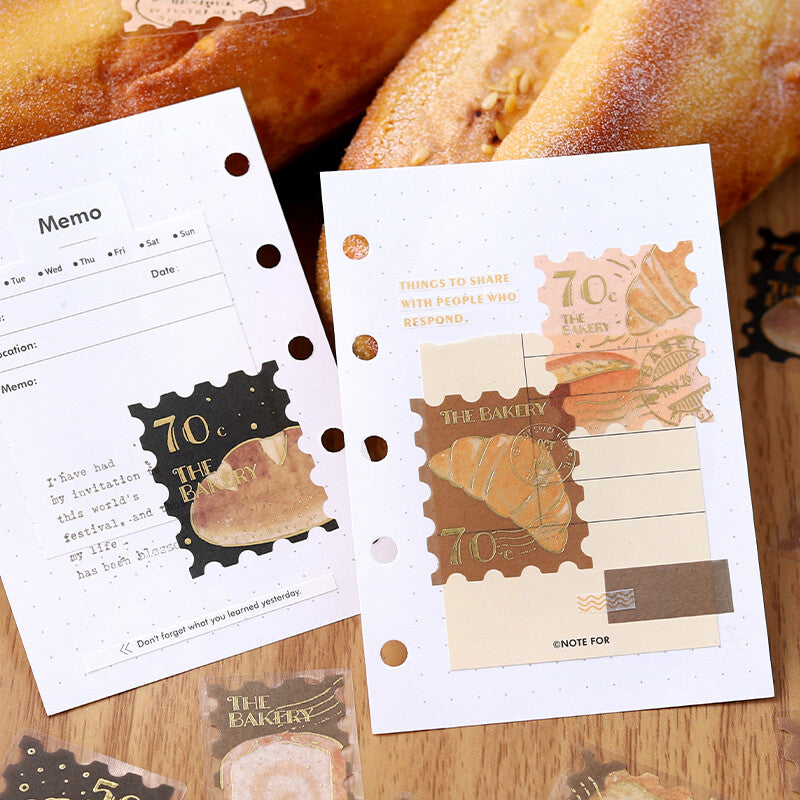 BGM Post Office Gold Foil Sticker Flakes - The Bakery BS-FGS025