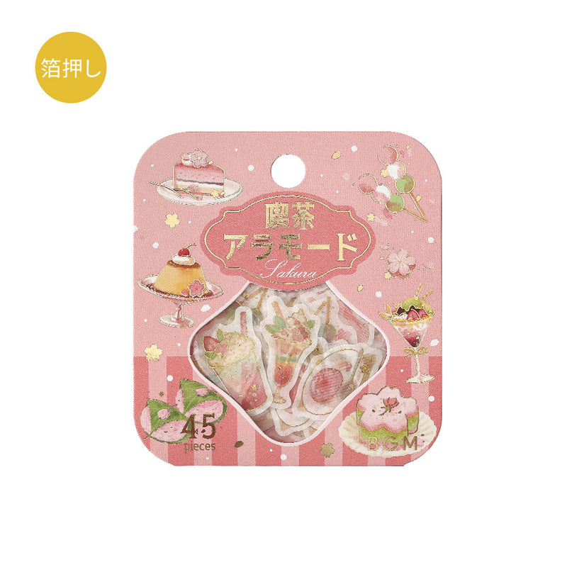 BGM Cafe a la Mode Gold Foil Sticker Flakes - Sakura Limited Edition BS-FGSA005