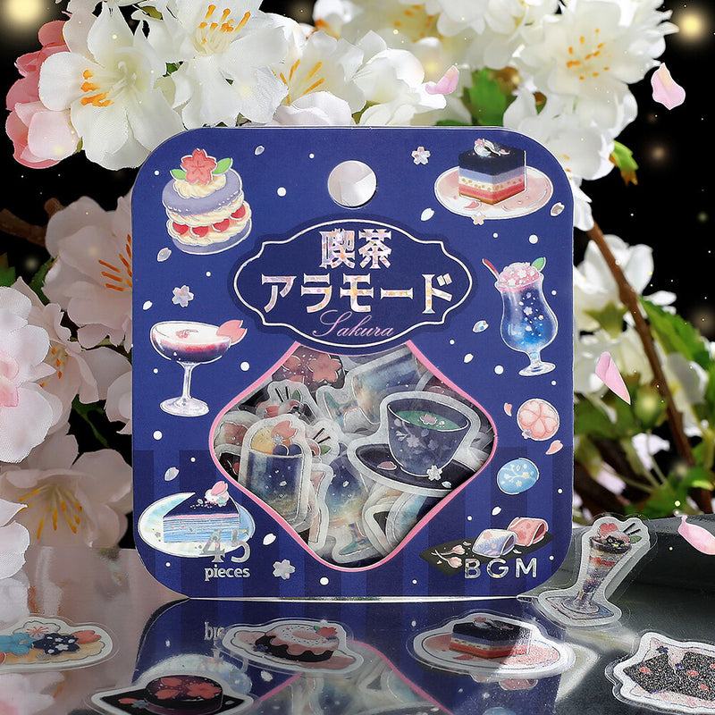 BGM Cafe a la Mode Holographic Foil Sticker Flakes - Sakura Limited Edition BS-FGSA006