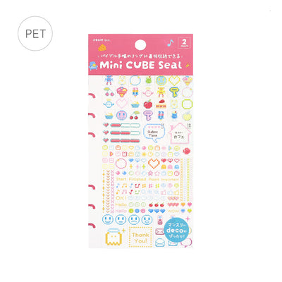 BGM Mini Cube Clear Sticker - Pixel Art BS-MC001