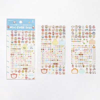 BGM Mini Cube Clear Sticker - Animals BS-MC004