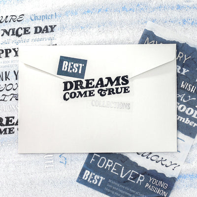 BGM Collage Seal Silver Foil Sticker - Message