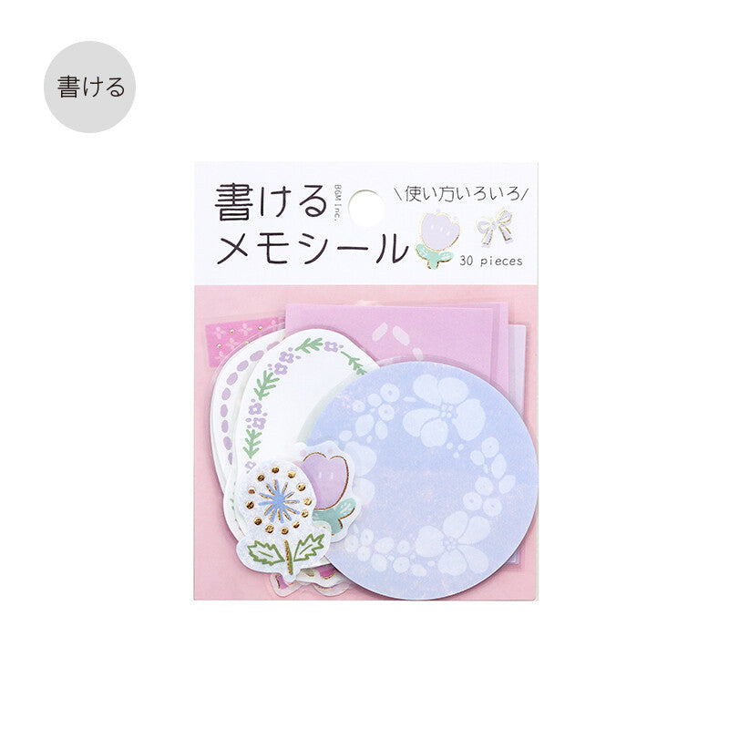 BGM Flower Day Writable Memo Sticker Flakes - Pink BS-MX003