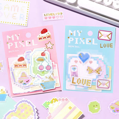 BGM My Pixel Writable Memo Sticker Flakes - Cafe