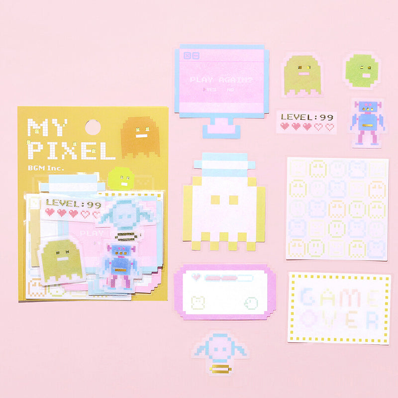 BGM My Pixel Writable Memo Sticker Flakes - Gaming BS-MX010