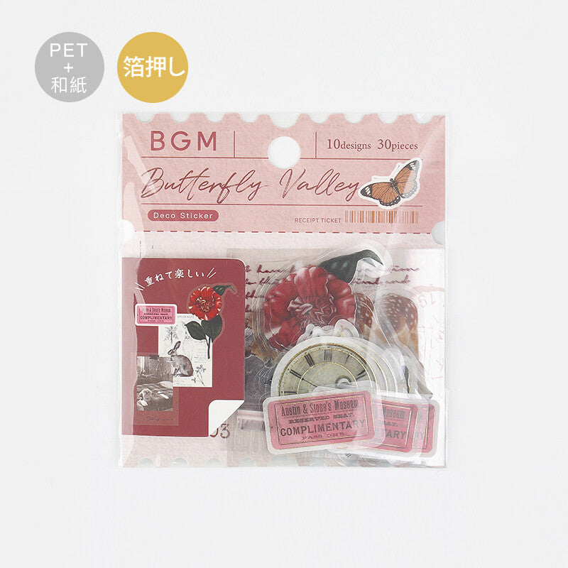 BGM Vintage Sticker Flakes - Red BS-MXV004