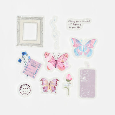 BGM The Museum Clear Sticker Flakes - Butterfly BS-PF019