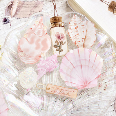 BGM The Museum Clear Sticker Flakes - Pink Seashell BS-PF022