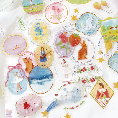 BGM Brooch Clear Sticker Flakes - Landscape