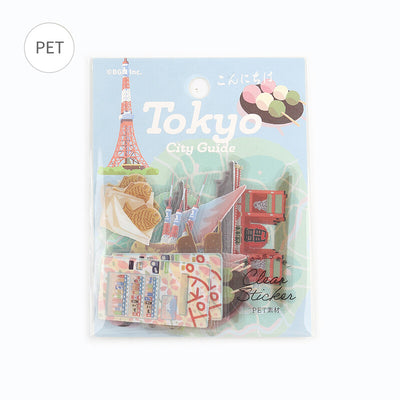 BGM City Guide Clear Sticker Flakes - Tokyo BS-PF030