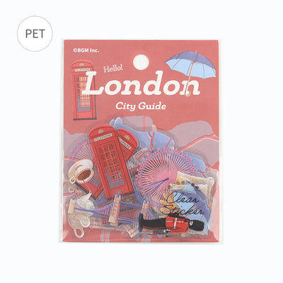 BGM City Guide Clear Sticker Flakes - London  BS-PF031