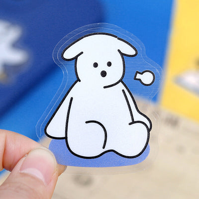 BGM Petit Puppy Clear Sticker Flakes - Blue BS-PF036