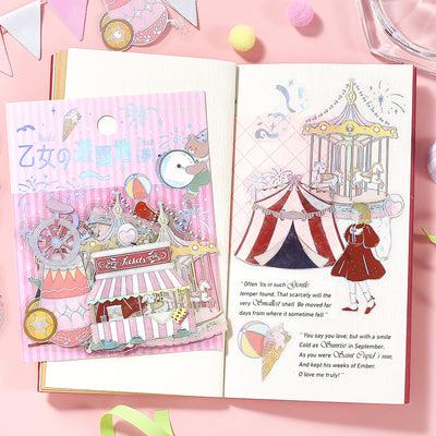 BGM Maiden's Amusement Park Holographic Foil Clear Sticker Flakes - Dream BS-PFG017