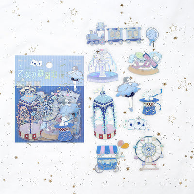 BGM Maiden's Amusement Park Holographic Foil Clear Sticker Flakes - Enjoy BS-PFG018