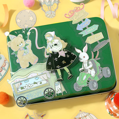 BGM Maiden's Amusement Park Holographic Foil Clear Sticker Flakes - Illusion BS-PFG019