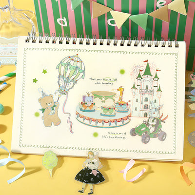 BGM Maiden's Amusement Park Holographic Foil Clear Sticker Flakes - Illusion BS-PFG019