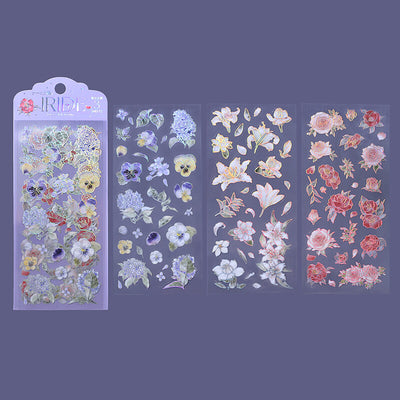 BGM IRIDE Holographic Foil Clear Sticker - Blooming BS-RS001